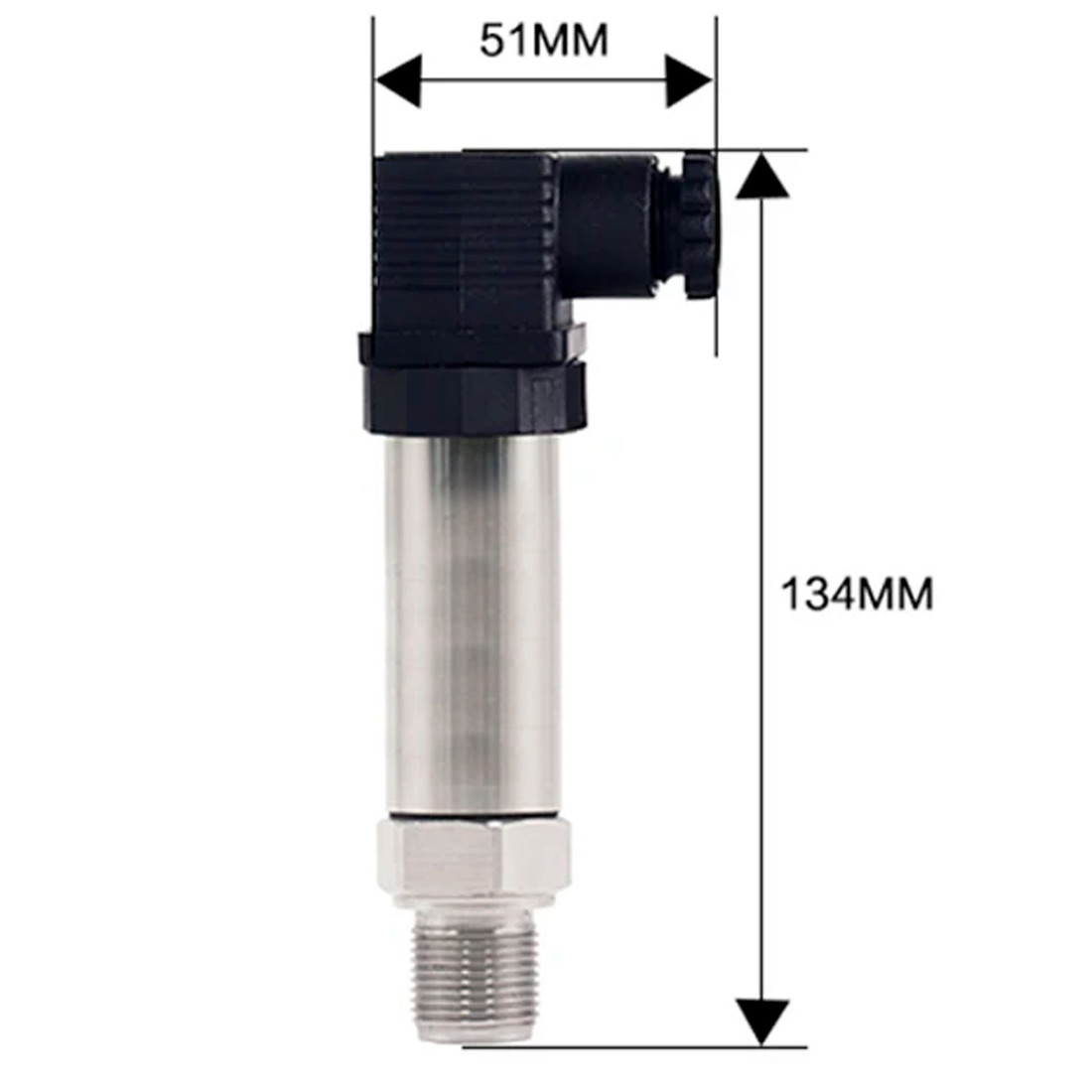 Transdutor De Pressão Negativa -1 A 0 Bar Vácuo 4-20ma G1/4 com Conector