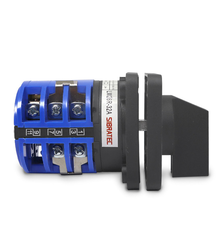 Chave Reversora Rotativa Trifásica 32A (1-0-2) Porta de Painel - LW26R Chave Reversora Rotativa Trifásica 32A (1-0-2) Porta de Painel - LW26R