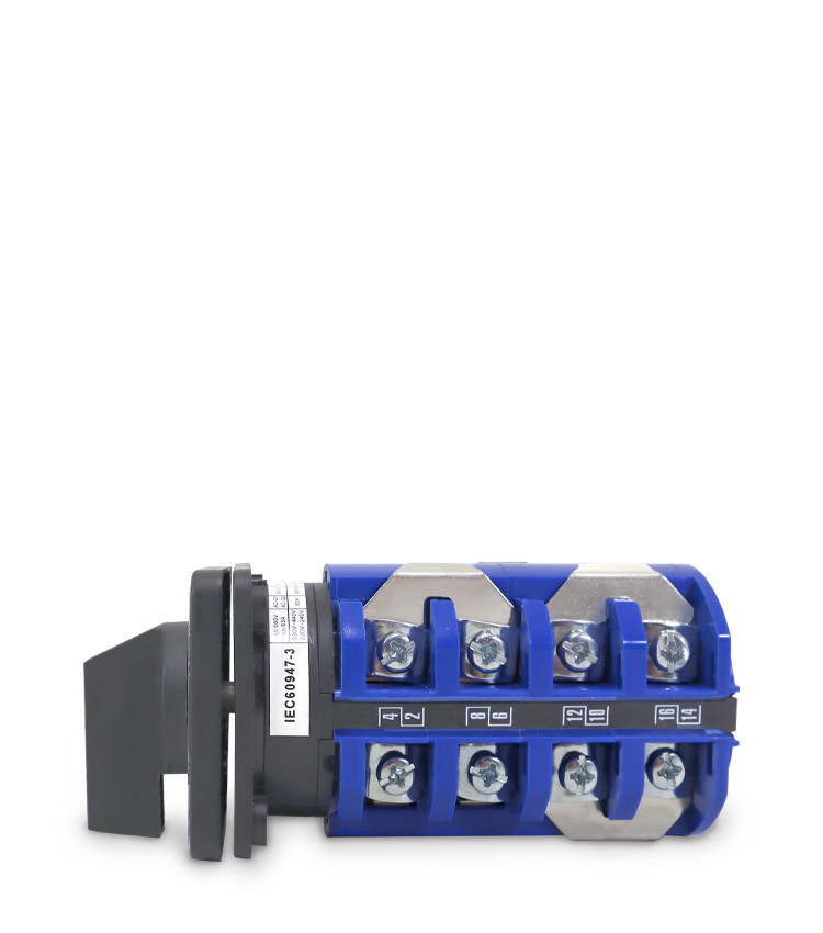 Chave Rotativa Manual Estrela Triangulo 3 Polos 63a para Porta De Painel - LW28-63A-YD Chave Rotativa Manual Estrela Triangulo 3 Polos 63a para Porta De Painel - LW28-63A-YD