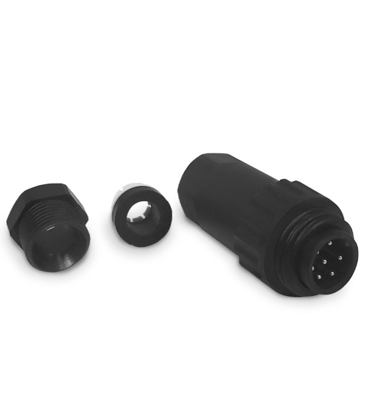 Conector Blindado Macho Com 7 Vias WA22 tipo Pendente para Cabo Conector Blindado Macho Com 7 Vias WA22 tipo Pendente para Cabo