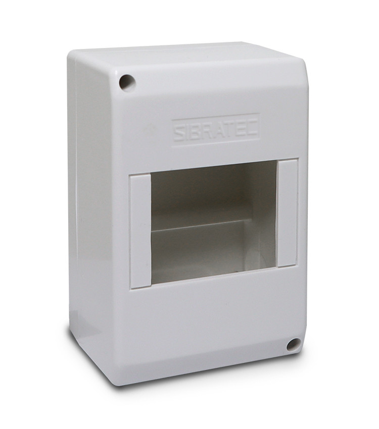 Caixa Plástica de Sobrepor para Disjuntor DIN de 3 e 4 Polos - QDS-4P Caixa Plástica de Sobrepor para Disjuntor DIN de 3 e 4 Polos - QDS-4P