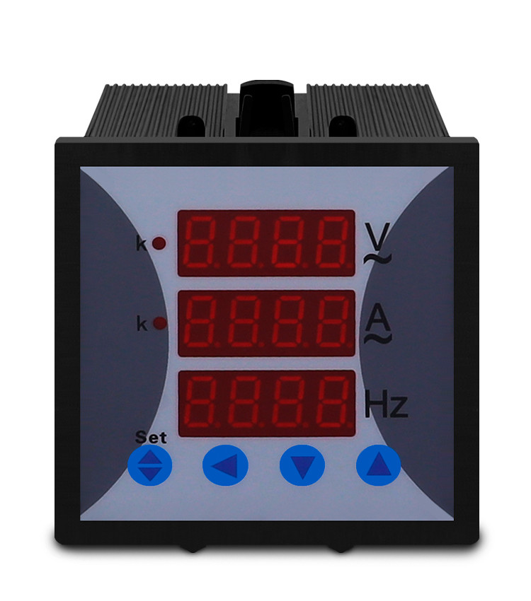 Multimedidor Digital Monofásico (Tensão, Corrente e Frequência) Sem Saída 72x72mm -  AOB294Z-7X4-UIF