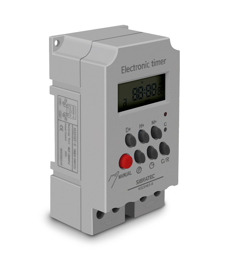 Timer Programador Horário 25A 110/220V 16ON / 16OFF Semanal - KG316T Timer Programador Horário 25A 110/220V 16ON / 16OFF Semanal - KG316T