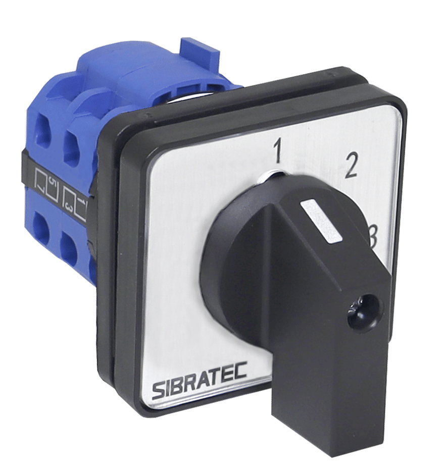 Chave Seletora Rotativa com 4 Posições (1-2-3-4) 1 Polo 20A para Porta de Painel - LW28-20-4 Chave Seletora Rotativa com 4 Posições (1-2-3-4) 1 Polo 20A para Porta de Painel - LW28-20-4