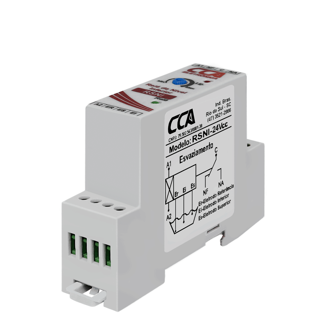 Relé de Nível Inferior 24V Controle de Esvaziamento 2 ou 3 Eletrodos - RSNI