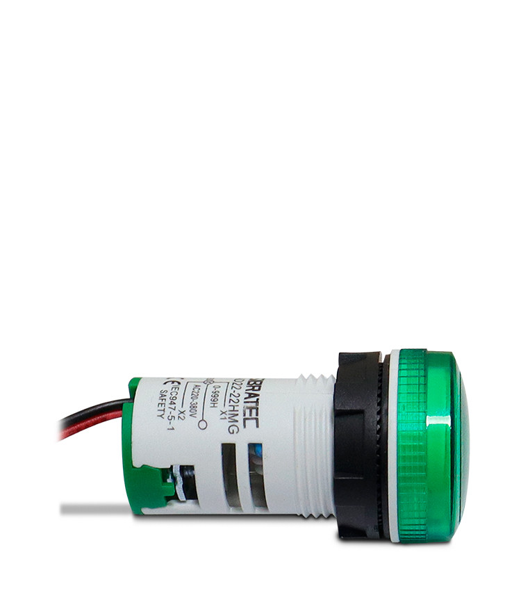 Horímetro Digital Medição 0-999 Horas 220V Verde Ø22mm - AD22-22HMG Horímetro Digital Medição 0-999 Horas 220V Verde Ø22mm - AD22-22HMG