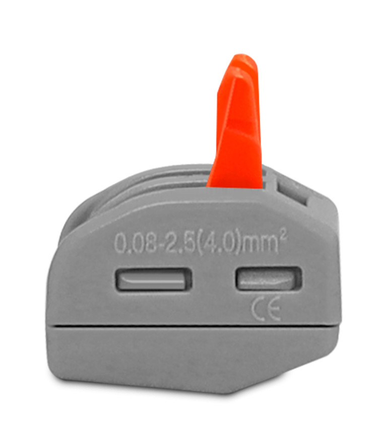 Conector de Emenda Rápida 2 Vias Conectadas para Cabo até 4mm² Corrente máx. 32A - KV412