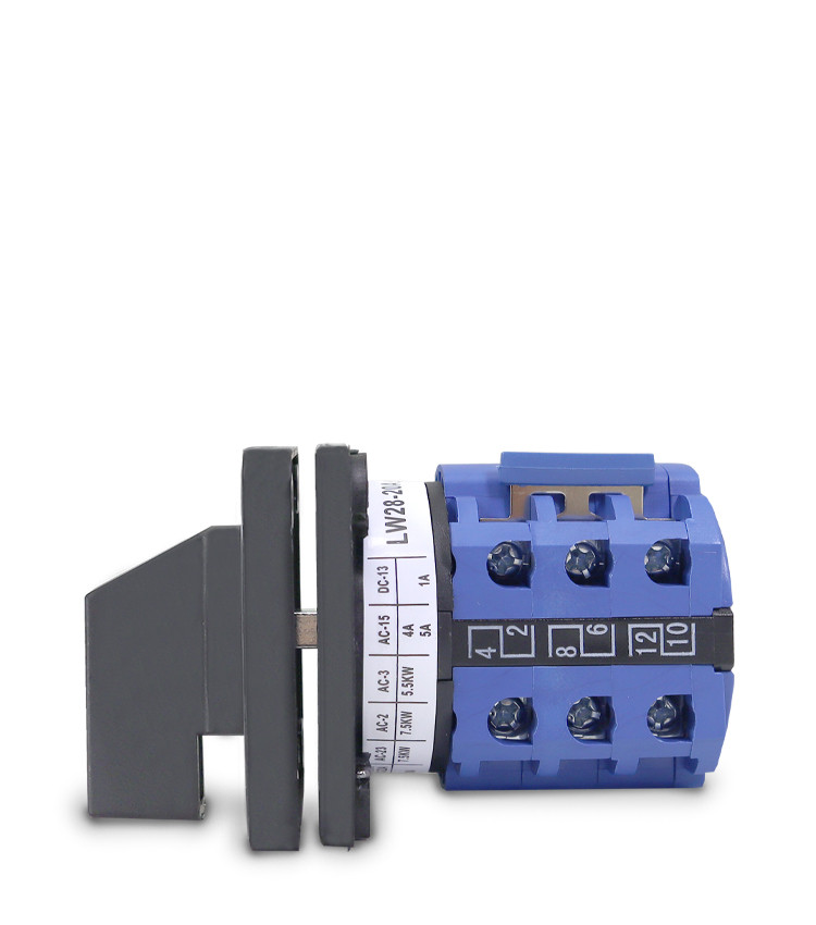 Chave Seletora Rotativa com 5 Posições (1-2-3-4-5) 1 Polo 20A para Porta de Painel - LW28-20-5 Chave Seletora Rotativa com 5 Posições (1-2-3-4-5) 1 Polo 20A para Porta de Painel - LW28-20-5