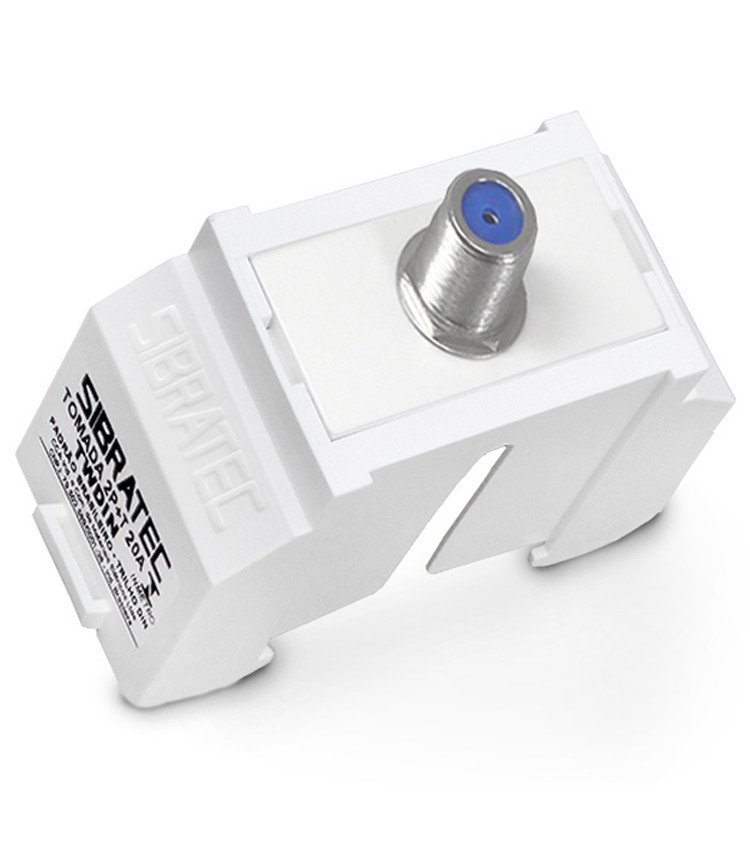 Conector Fêmea Coaxial Suporte Trilho Din - TWCX Conector Fêmea Coaxial Suporte Trilho Din - TWCX