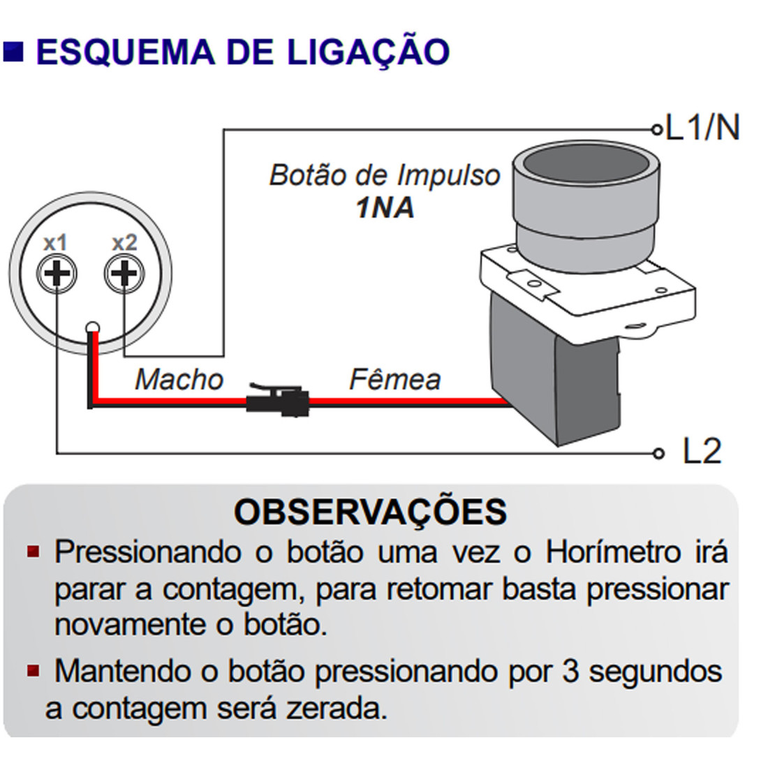 Horímetro Digital Medição 0-999 Horas 220V Verde Ø22mm - AD22-22HMG Horímetro Digital Medição 0-999 Horas 220V Verde Ø22mm - AD22-22HMG