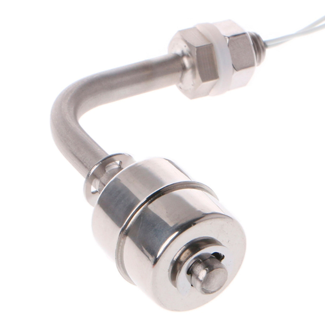 Boia de Nível Aço Inox Horizontal 90 Graus 78mm 1NA Cabo com 30cm IP67