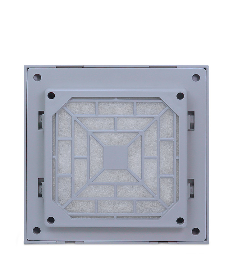 Veneziana com Filtro para Ventilador 80x80mm cor Bege