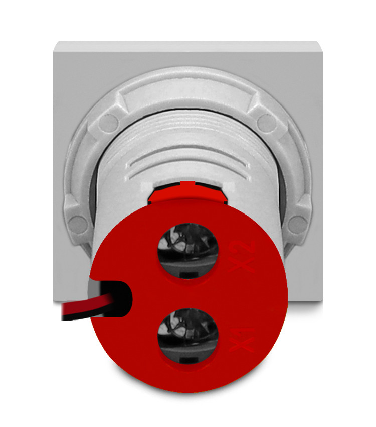 Multimedidor Digital Vermelho 22mm Tensão, Corrente e Frequência - AD22-22VAHS/R Multimedidor Digital Vermelho 22mm Tensão, Corrente e Frequência - AD22-22VAHS/R