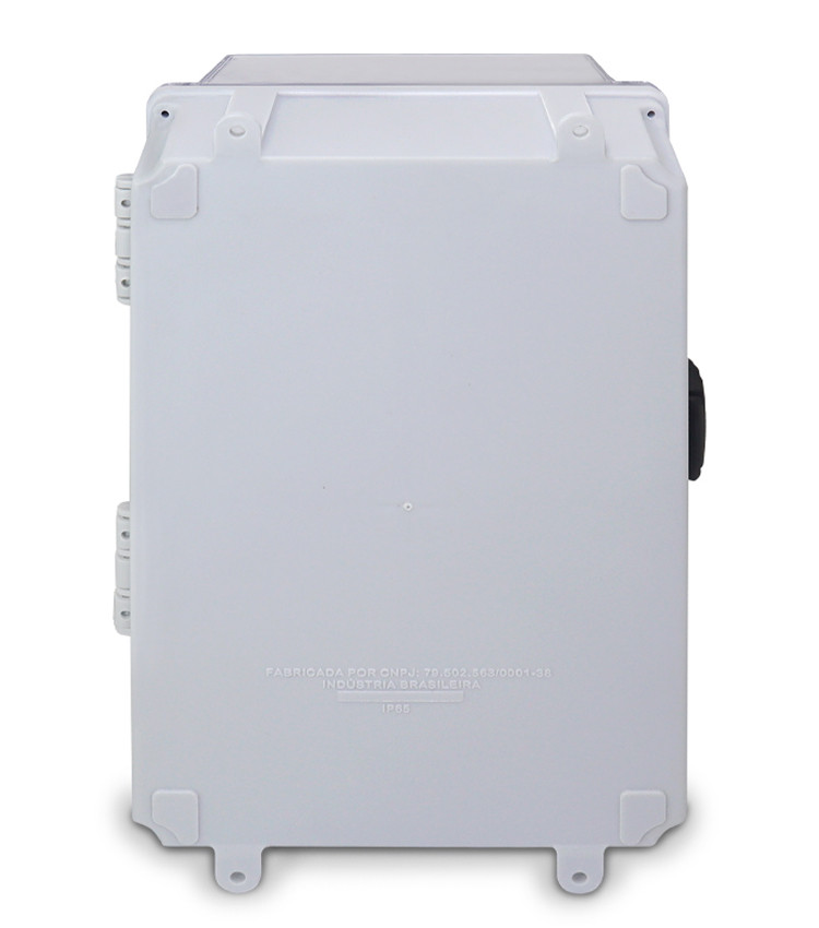 Quadro de Comando Caixa Transparente M 28x18x14cm Plástica para Montagem de Materiais Elétricos - C281814-TR