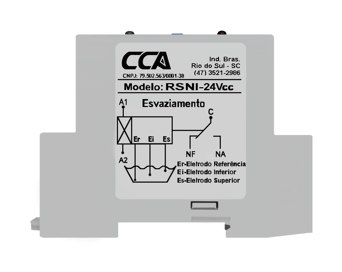 Relé de Nível Inferior 24V Controle de Esvaziamento 2 ou 3 Eletrodos - RSNI