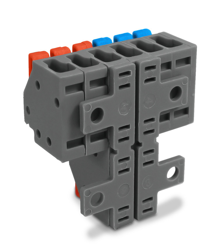 Conector Emenda Derivação Rápida 2 Entradas 6 Saídas Cabo até 4mm² Corrente máx. 41A - KV426