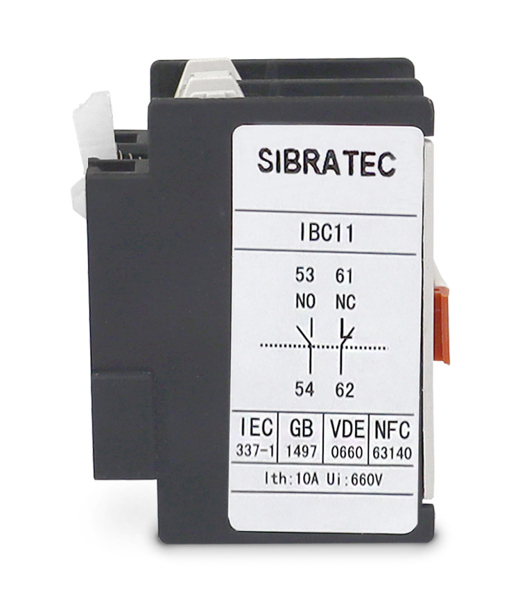 Bloco de Contato Auxiliar 1NA+1NF para Contatores de 9A até 32A  - IBC11