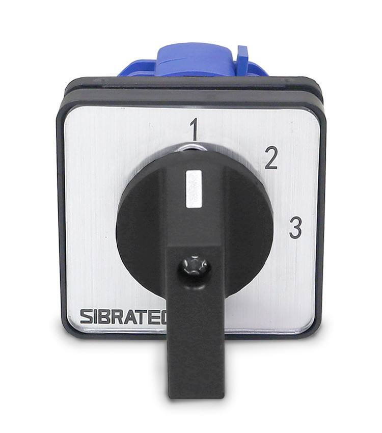 Chave Seletora Rotativa com 3 Posições (1-2-3) 1 Polo 20A para Porta de Painel - LW28-20-3 Chave Seletora Rotativa com 3 Posições (1-2-3) 1 Polo 20A para Porta de Painel - LW28-20-3