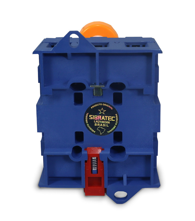 Chave Liga Desliga Rotativa 25A 3 Polos com Haste para Porta de Painel - D11-25A Chave Liga Desliga Rotativa 25A 3 Polos com Haste para Porta de Painel - D11-25A