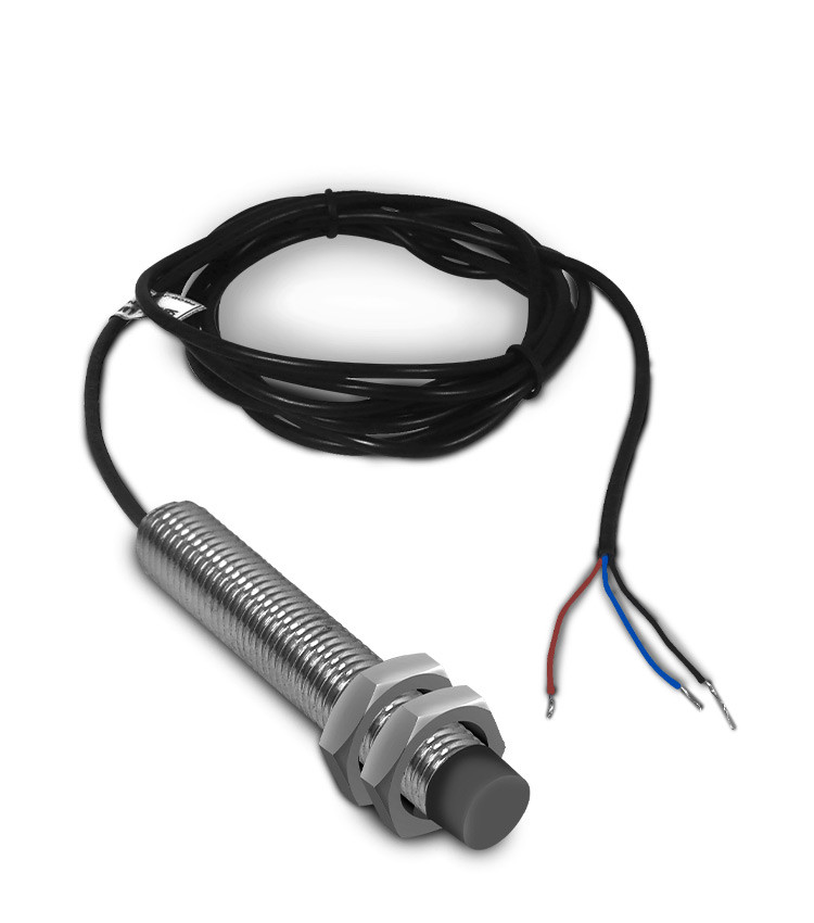 Sensor Indutivo não Faceado 8mm PNP-NA 6-36V Range 2mm com 3 Fios - LM8-3002PA