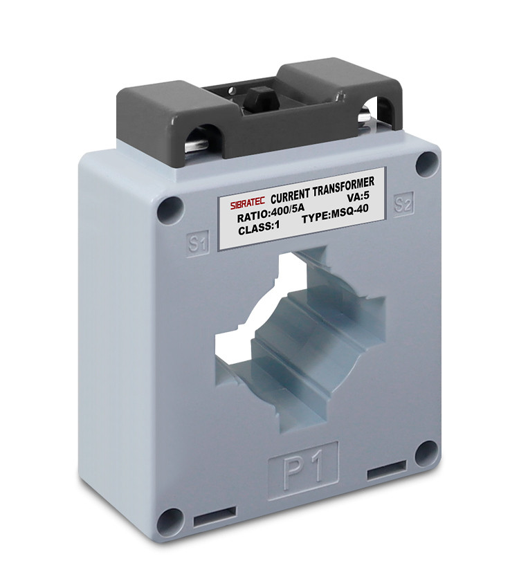 Transformador de Corrente (TC) Relação de 400/5A - Furo cabo 31mm - MSQ40 Transformador de Corrente (TC) Relação de 400/5A - Furo cabo 31mm - MSQ40