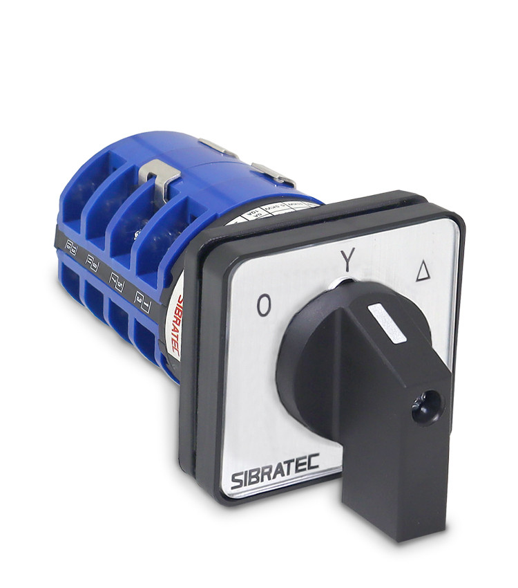 Chave Rotativa Manual Estrela Triangulo 3 Polos 32a para Porta De Painel - LW28-32A-YD