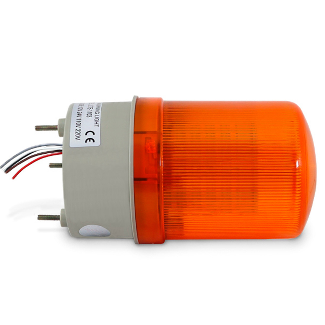 Sinalizador Giratório Amarelo com Buzzer 12V-220V (AC/DC) Giroflex - LTE1101