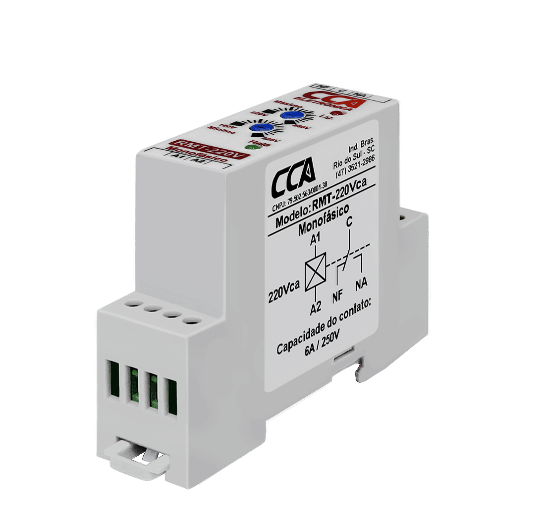 Relé Protetor Monitor Tensão 220V Ajuste Mínimo 180V~220V Máximo 220V~260V -  RMT