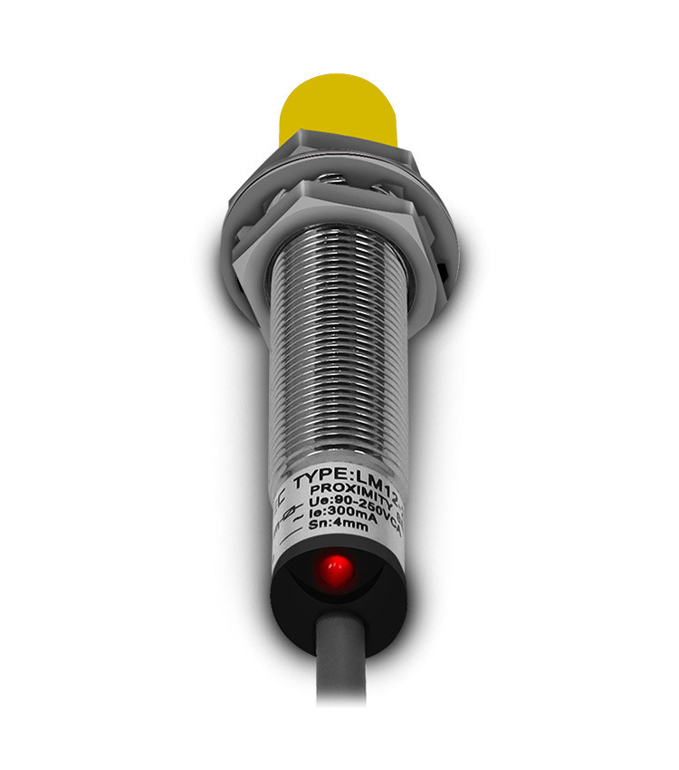 Sensor Indutivo 12mm PNP-NA 90-250V Range 4mm com 2 Fios - LM12-2004A Sensor Indutivo 12mm PNP-NA 90-250V Range 4mm com 2 Fios - LM12-2004A