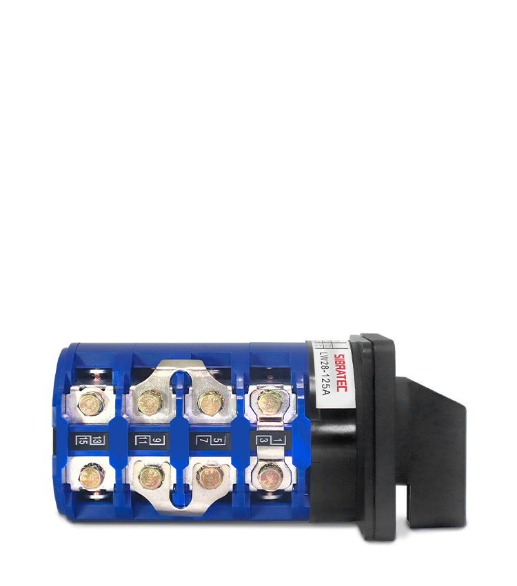 Chave Rotativa Manual Estrela Triangulo 3 Polos 125a para Porta De Painel - LW28-125A-YD Chave Rotativa Manual Estrela Triangulo 3 Polos 125a para Porta De Painel - LW28-125A-YD