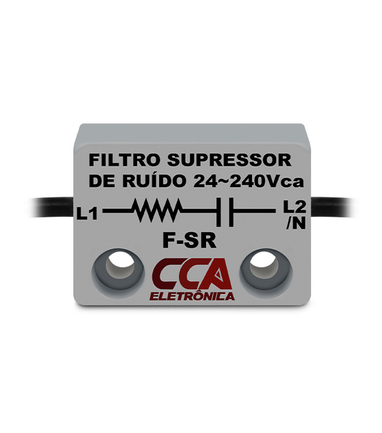 Filtro Diodo Supressor de Surto / Ruido Corrente Alternada 24-240V - F-SR Filtro Diodo Supressor de Surto / Ruido Corrente Alternada 24-240V - F-SR