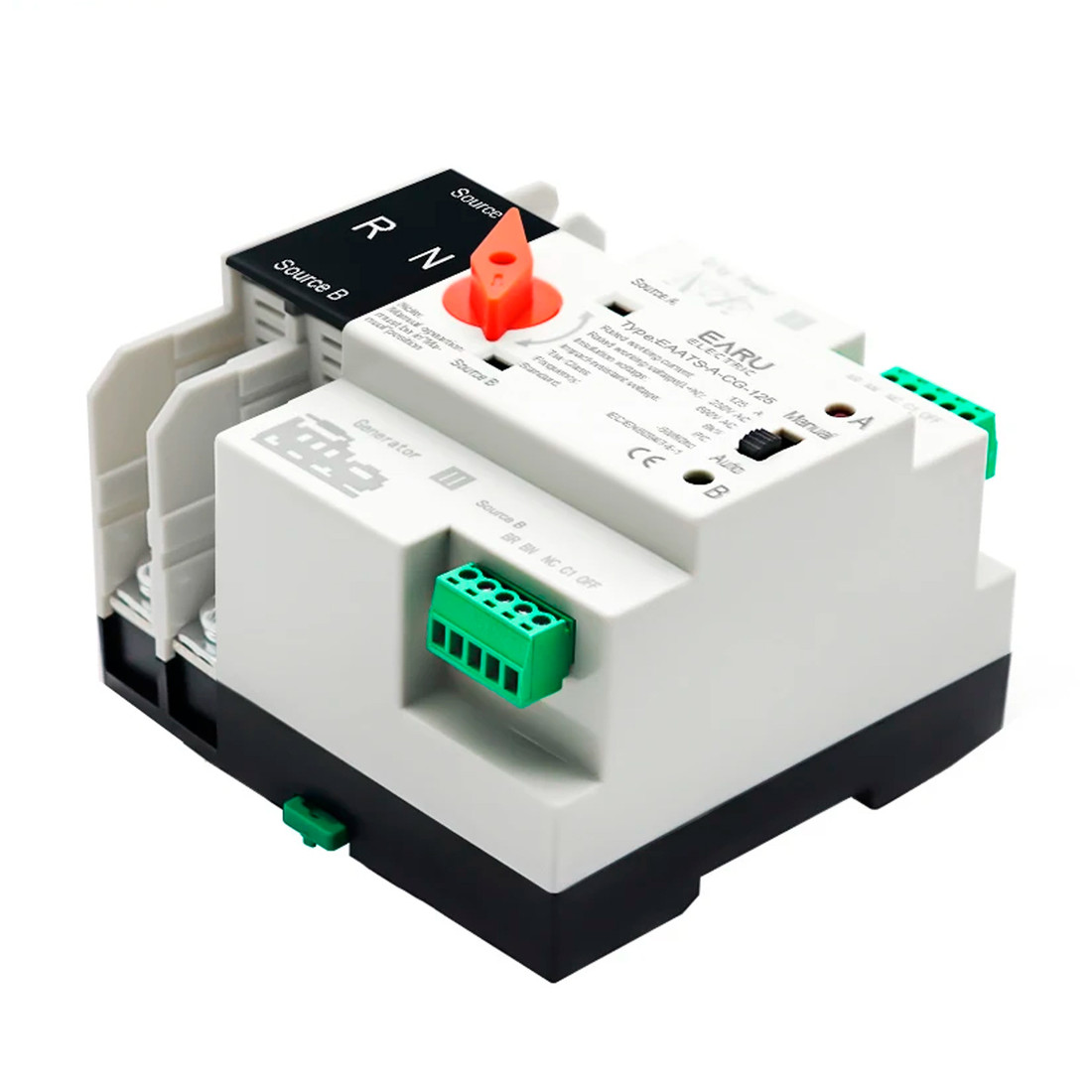 Chave Transferência Automática 125A 2 Polos 220V Rede Gerador Bipolar Chave Transferência Automática 125A 2 Polos 220V Rede Gerador Bipolar