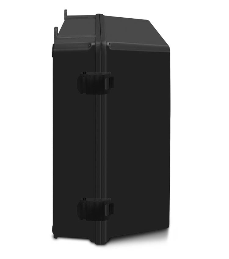 Quadro de Comando G 35x26x17cm Caixa Plástica Preta para Montagem de Materiais Elétricos - C352617 Quadro de Comando G 35x26x17cm Caixa Plástica Preta para Montagem de Materiais Elétricos - C352617