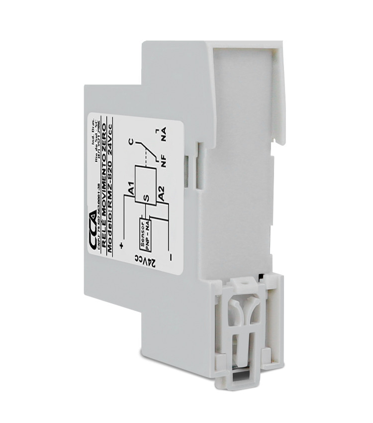 Rele de Segurança Monitoramento De Movimento Zero Motor Parado 24V - RMZ-820