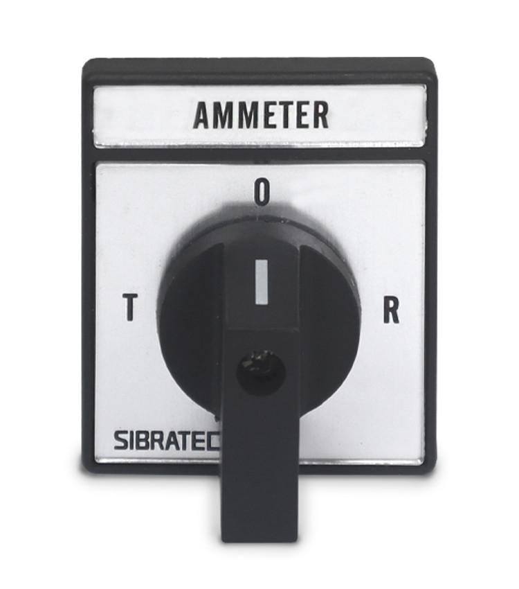 Chave Amperimétrica Rotativa com 4 Posições 0/R/S/T até 20A para Porta de Painel - LW28-20A