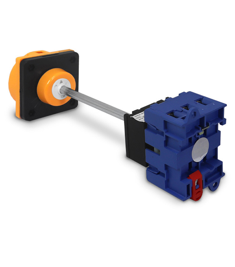 Chave Liga Desliga Rotativa 63A 3 Polos com Haste para Porta de Painel - D11-63A Chave Liga Desliga Rotativa 63A 3 Polos com Haste para Porta de Painel - D11-63A