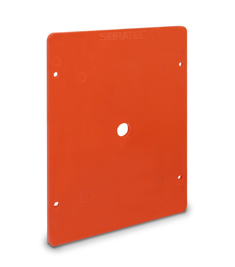 Placa de Montagem 24,5x16,5mm para Quadro M 28x18x14cm Plástico cor Laranja Placa de Montagem 24,5x16,5mm para Quadro M 28x18x14cm Plástico cor Laranja