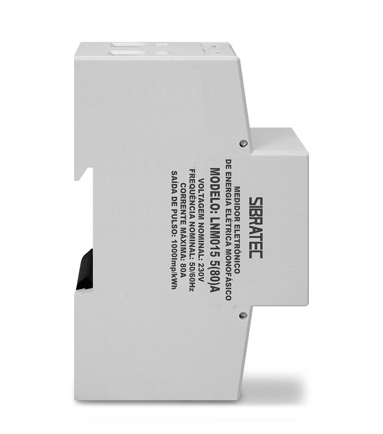 Medidor de Energia kWh Monofásico Medição Direta até 80A com Botão de Reset - LNM015 Medidor de Energia kWh Monofásico Medição Direta até 80A com Botão de Reset - LNM015