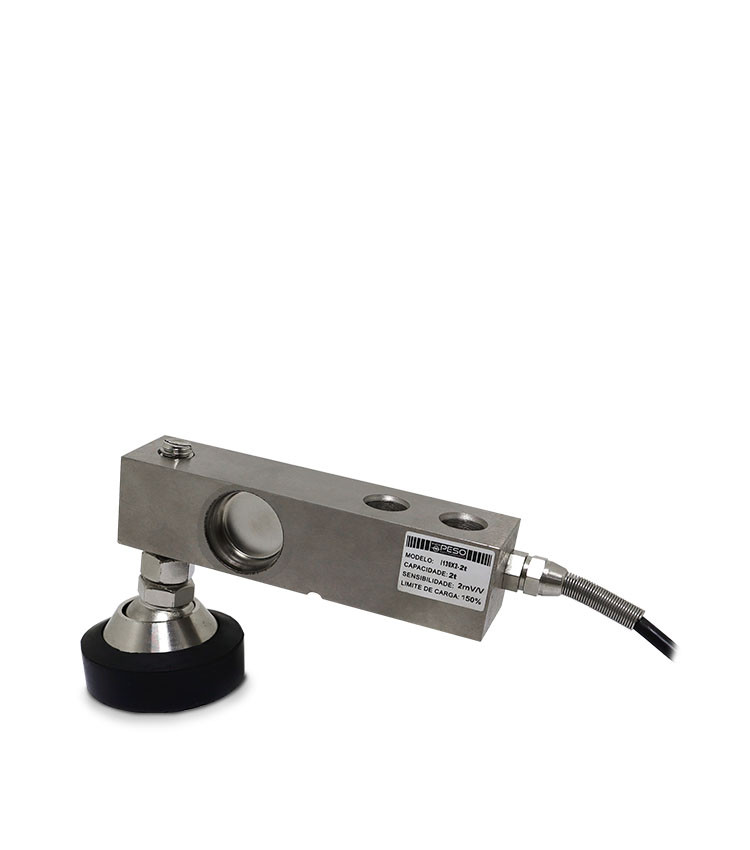 Célula de Carga Tipo I Capacidade 2.000Kg Rosca M12 e Pé Articulável - I130X2-2T Célula de Carga Tipo I Capacidade 2.000Kg Rosca M12 e Pé Articulável - I130X2-2T