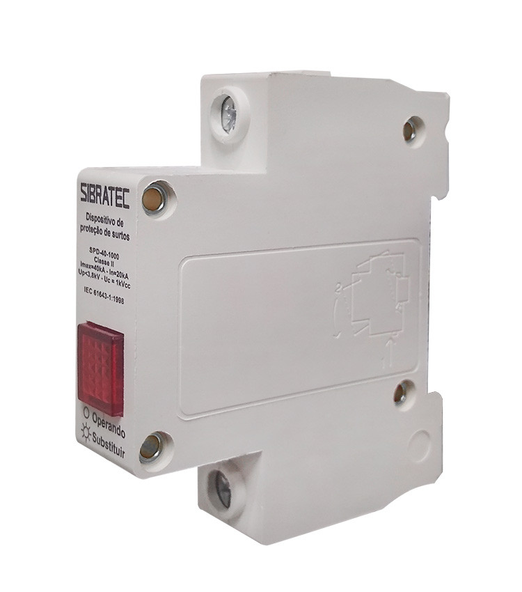 DPS Dispositivo Protetor de Surto Monopolar 30/60kA 275V Bivolt Classe 2 - SPD-60-275 DPS Dispositivo Protetor de Surto Monopolar 30/60kA 275V Bivolt Classe 2 - SPD-60-275