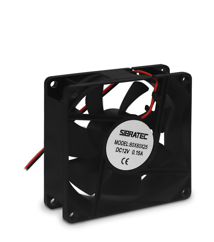 Ventilador Axial 80x80mm Plástico 12Vdc Industrial