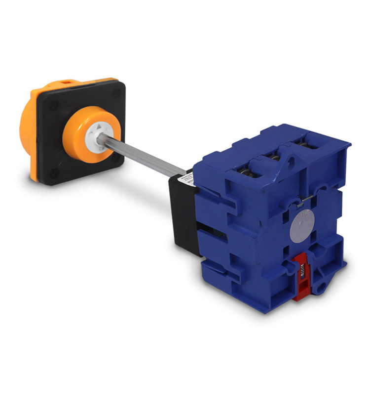 Chave Liga Desliga Rotativa 100A 3 Polos com Haste para Porta de Painel - D11-100A Chave Liga Desliga Rotativa 100A 3 Polos com Haste para Porta de Painel - D11-100A