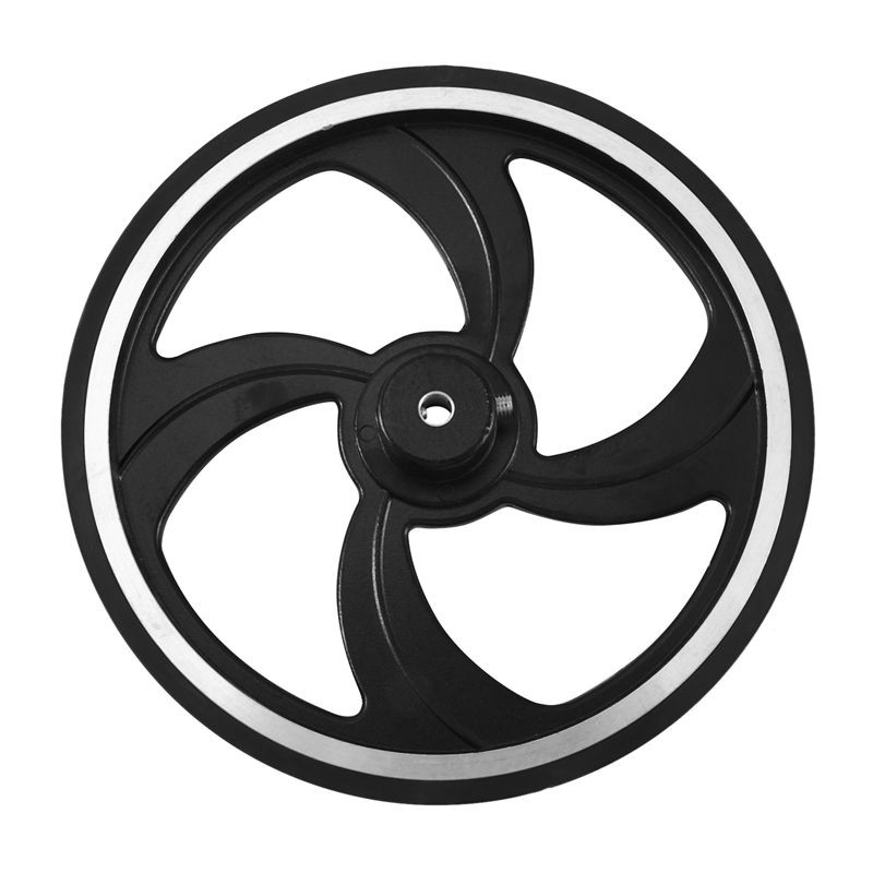 Roda Roldana Metálica com Borracha 500mm de Perímetro para Encoder Eixo 6mm Roda Roldana Metálica com Borracha 500mm de Perímetro para Encoder Eixo 6mm