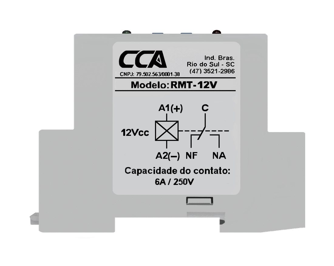 Relé Protetor Monitor Tensão 12Vdc Ajuste Mínimo 9V~13V Máximo 12V~16V - RMT Relé Protetor Monitor Tensão 12Vdc Ajuste Mínimo 9V~13V Máximo 12V~16V - RMT