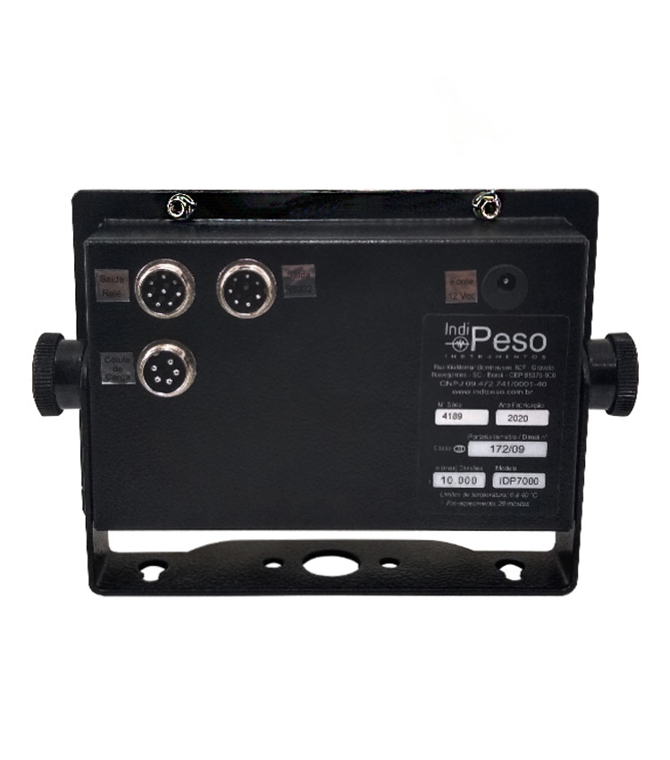 Indicador de Peso 4 Saídas Relé + Analógica + RS485 + RS232 Aprovado INMETRO 175x115mm - IDP7000-PLUS Indicador de Peso 4 Saídas Relé + Analógica + RS485 + RS232 Aprovado INMETRO 175x115mm - IDP7000-PLUS