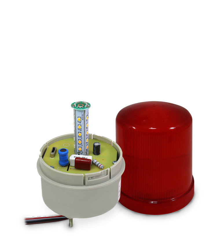 Sinalizador Giratório Vermelho com Buzzer 12V-220V (AC/DC) Giroflex - LTE1101 Sinalizador Giratório Vermelho com Buzzer 12V-220V (AC/DC) Giroflex - LTE1101