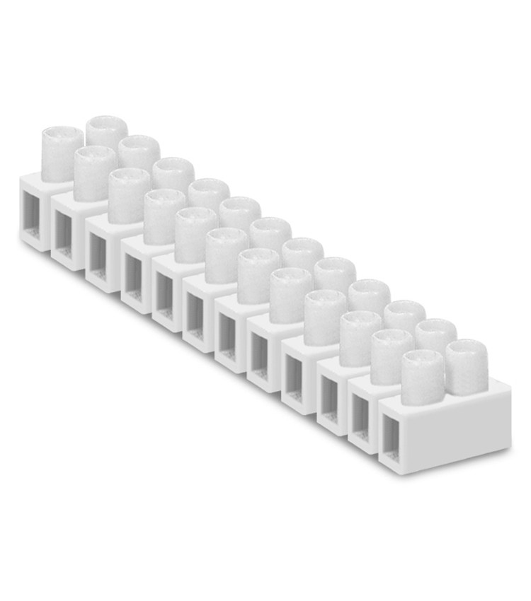 Borne Sindal Barra Terminal para Cabo 10 a 16mm² 12 Vias - TBS-60A Borne Sindal Barra Terminal para Cabo 10 a 16mm² 12 Vias - TBS-60A