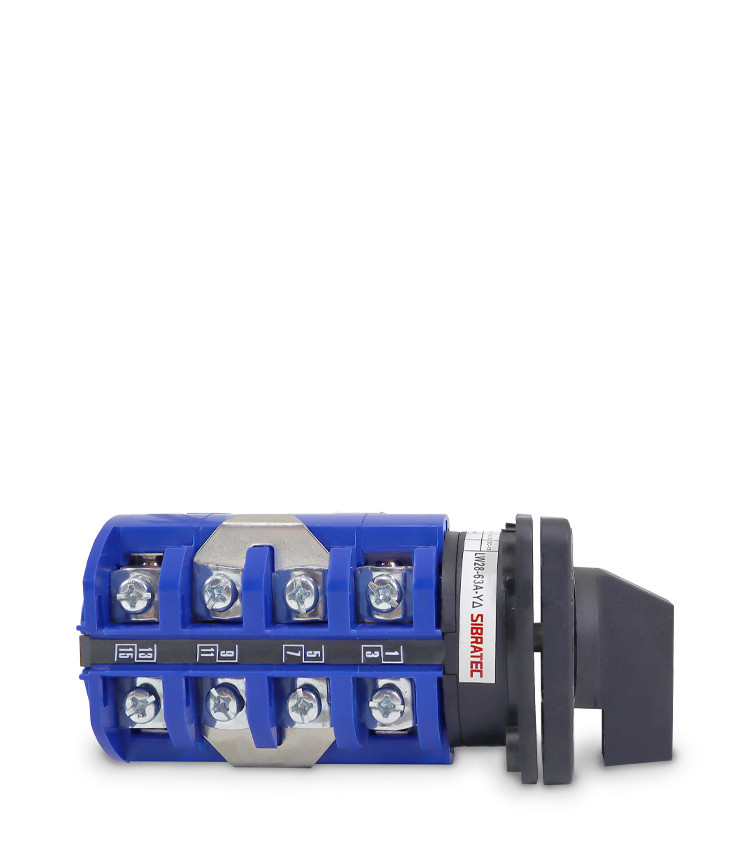 Chave Rotativa Manual Estrela Triangulo 3 Polos 63a para Porta De Painel - LW28-63A-YD Chave Rotativa Manual Estrela Triangulo 3 Polos 63a para Porta De Painel - LW28-63A-YD