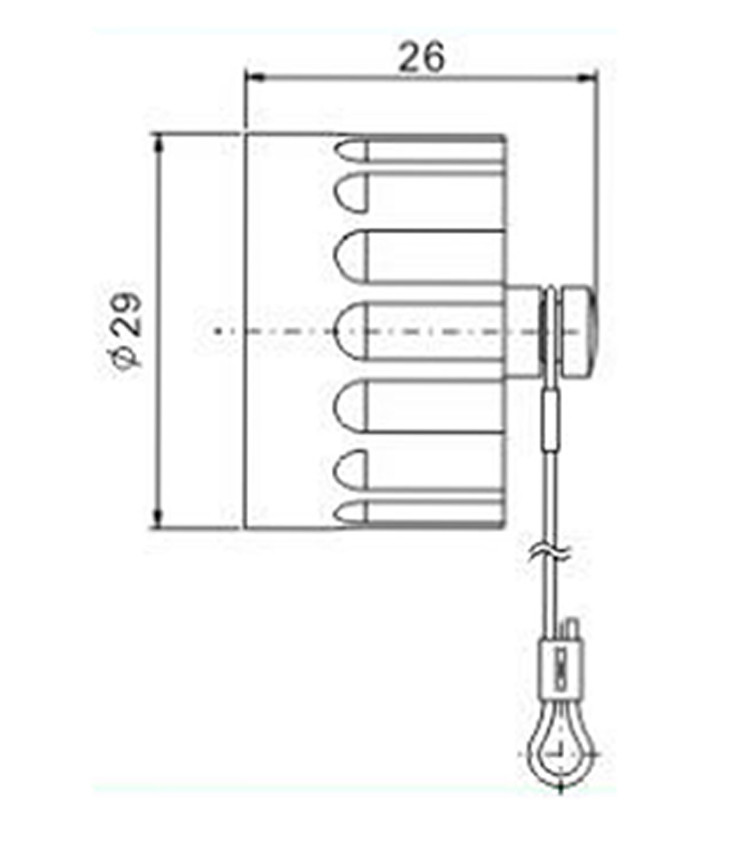 Tampa para Conector Blindado Macho WA22G1 Rosca Interna