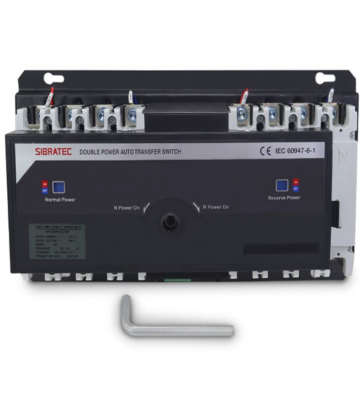 Chave de Transferência Automática 100A 4 Polos Rede Gerador - HYCQ5M Chave de Transferência Automática 100A 4 Polos Rede Gerador - HYCQ5M